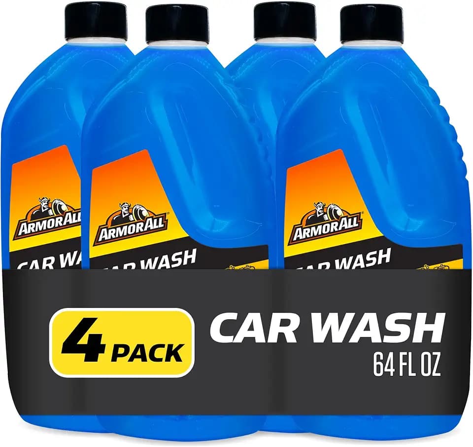 Armor All Car Wash Soap Concentrate, Hand Wash or Cannon, 64 Fl Oz, 4 Count