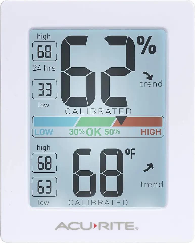 AcuRite (01139M) Pro Humidity Meter and Thermometer with Backlight Button