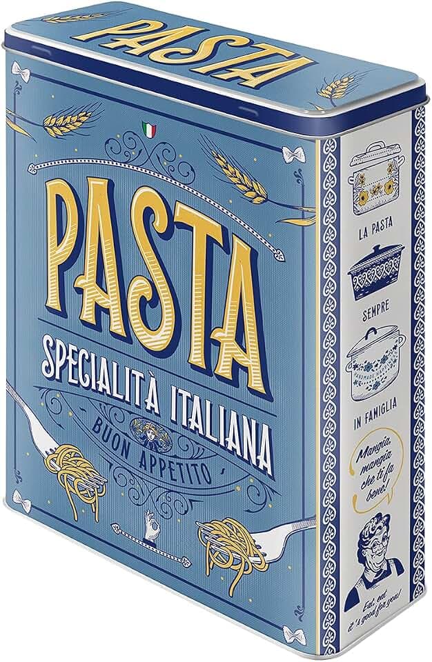 Nostalgic-Art Retro Vorratsdose XL, 4 l, Pasta | Aufbewahrungsbox für Nudeln, Vintage Design, Geschenk-Idee für die Küche