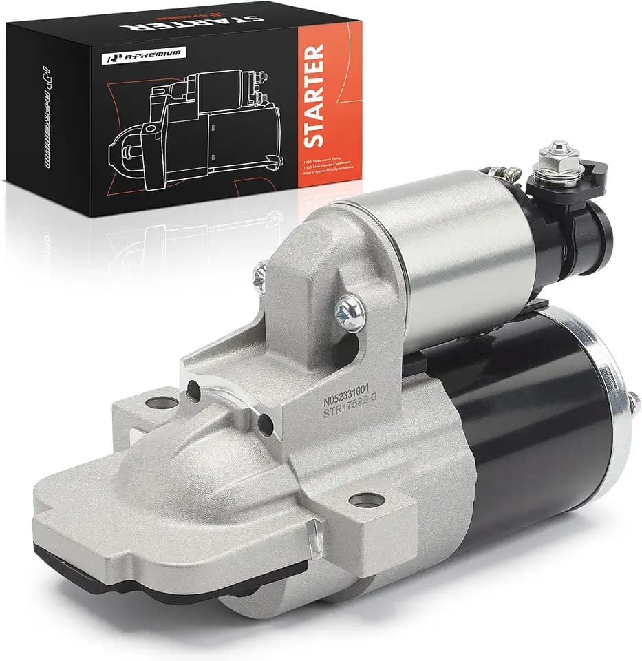 A-Premium Starter Motor, 12V 1.0KW 11 Teeth CW, Compatible with Mazda
