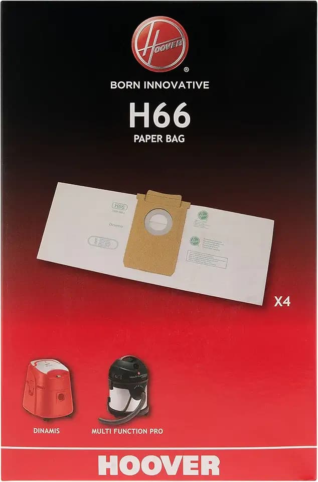 Hoover 35600852 H66 Beutel Dinamis und Multi Function PRO (x4), Paper