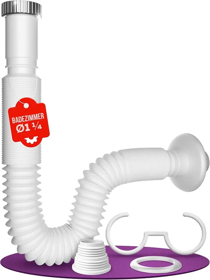 M. ROSENFELD HOME Siphon Waschbecken Flexibel G 1 1/4” x 32-50mm