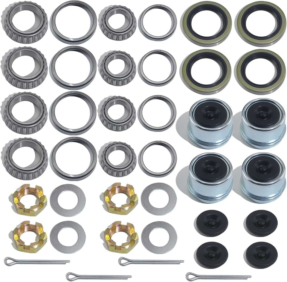 4Sets L68149 L44649 Trailer Hub Bearings Kit for 3500 lb #84 Axle