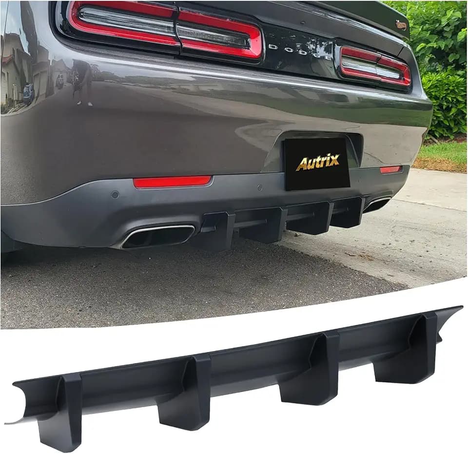 Rear Bumper Diffuser Compatible with 2015-2023 Dodge Challenger
