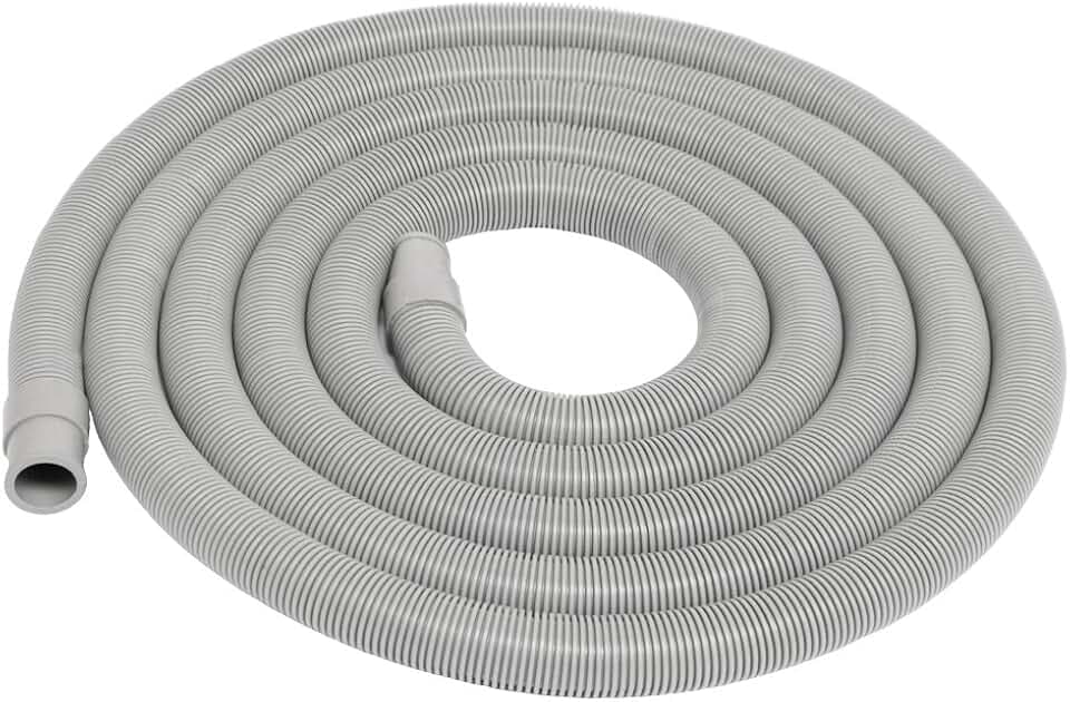 eyepower 3m Flexibler Ablaufschlauch für Waschmaschine und Spülmaschine mit Haltebogen Geschirrspüler Abflussschlauch Ersatzteile - Ablauf Wasserschlauch - Abwasserschlauch Flexibel und Universal
