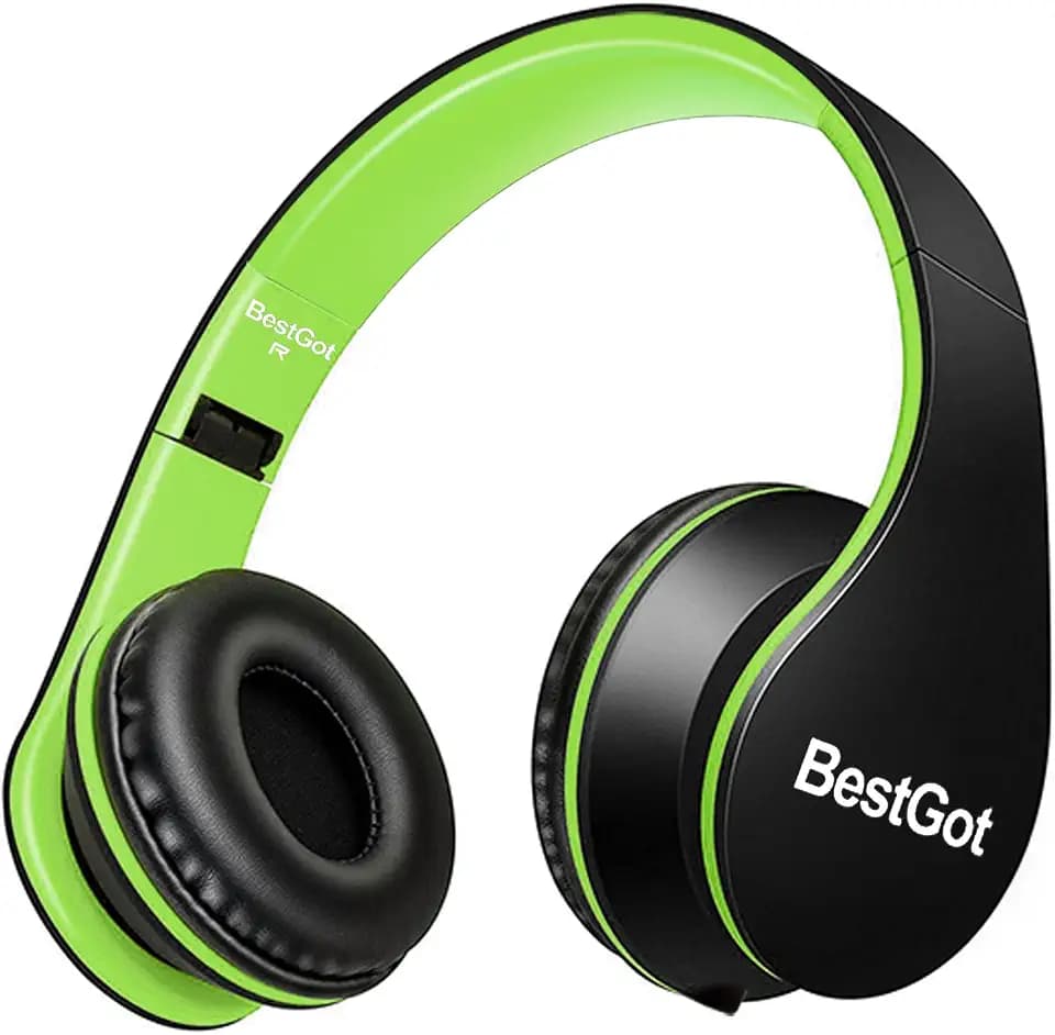 Kids Headphones for Kids with Removable Cord volume Limited 95dB B/Green