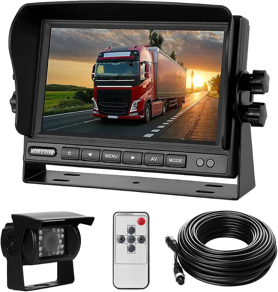 Backup Camera System Kit 7" LCD Reversing Monitor+Rear View Camera