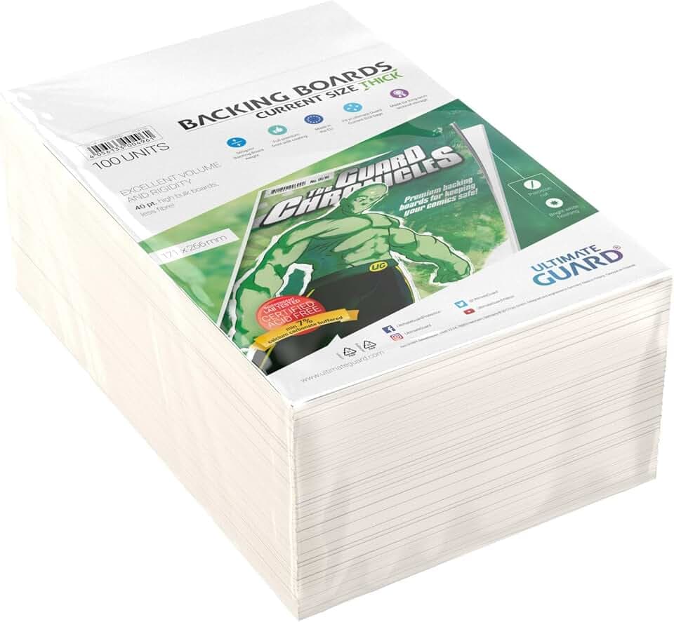 Ultimate Guard UGD020032 - Comic Backing Boards Thick Current Size