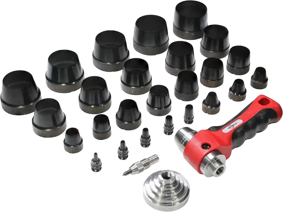 Mayhew Tools 66080 Hollow Punch, 26-Piece Set, Black