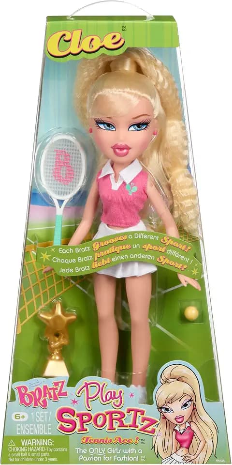 Bratz Play Sportz Cloe Fashion Doll with Accessories, Tennis