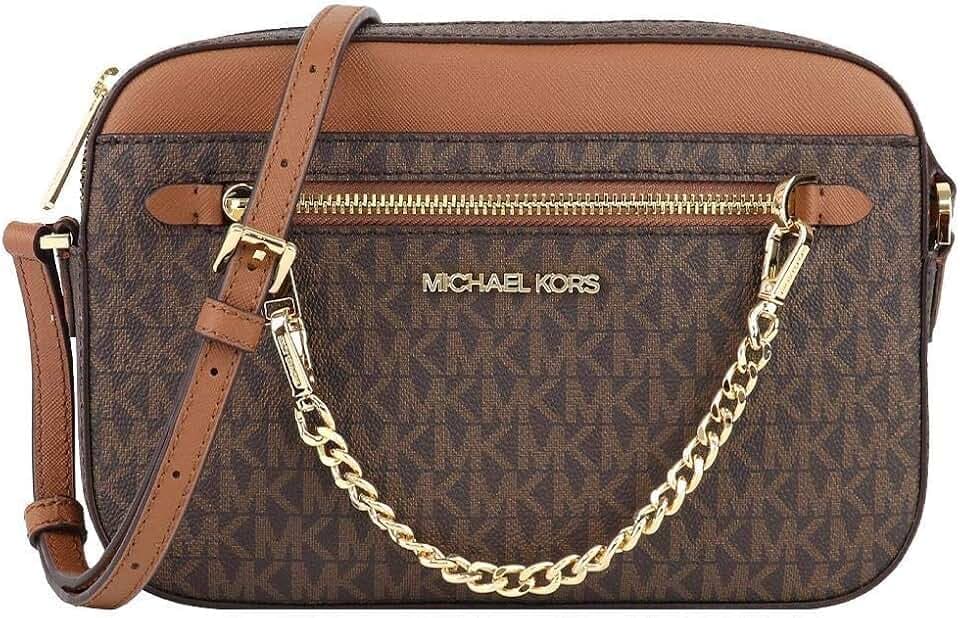 Michael Kors Jet Set Große Umhängetasche aus Leder