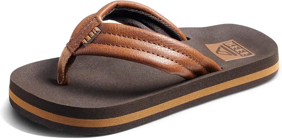 REEF Boys Kids Ahi Beach Flip Flop, Soft Cushion Footbed, Water Friendly