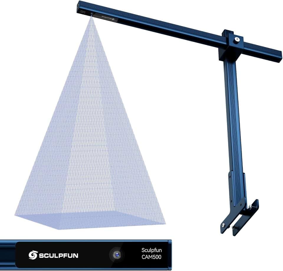 SCULPFUN CAM500 Lightburn Kamera für Lasergravierer, Zeitraffer kamera, Präzision spositionierungs bild, Extrahieren der Muster, für S6 S9 S10 S30/S30 Ultra