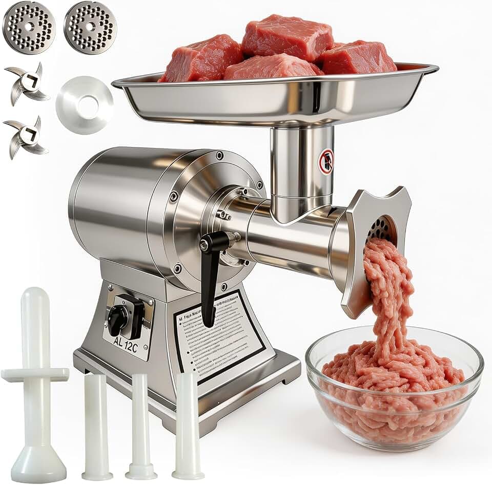Commercial Meat Grinder Stainless Steel Electric Meat Mincer #12C