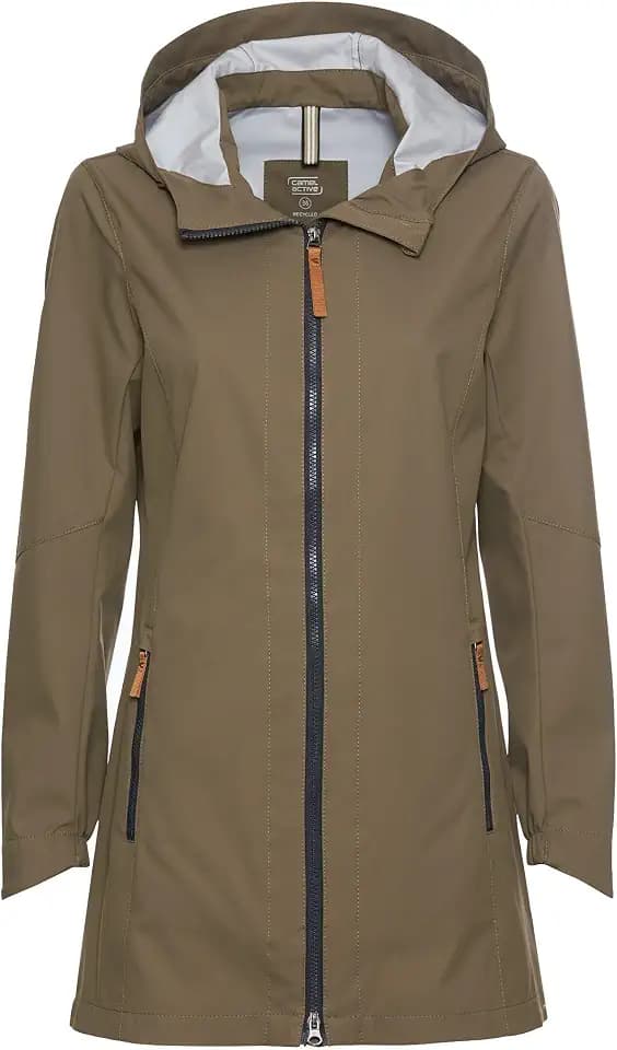 camel active Damen Softshelljacke | aus recyceltem Polyester | wasserabweisend