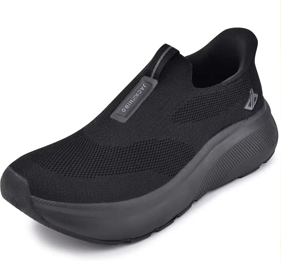 Men Slip in Free up Hands Shoe Wide Toe Box Arch Support Orthopedic Walking