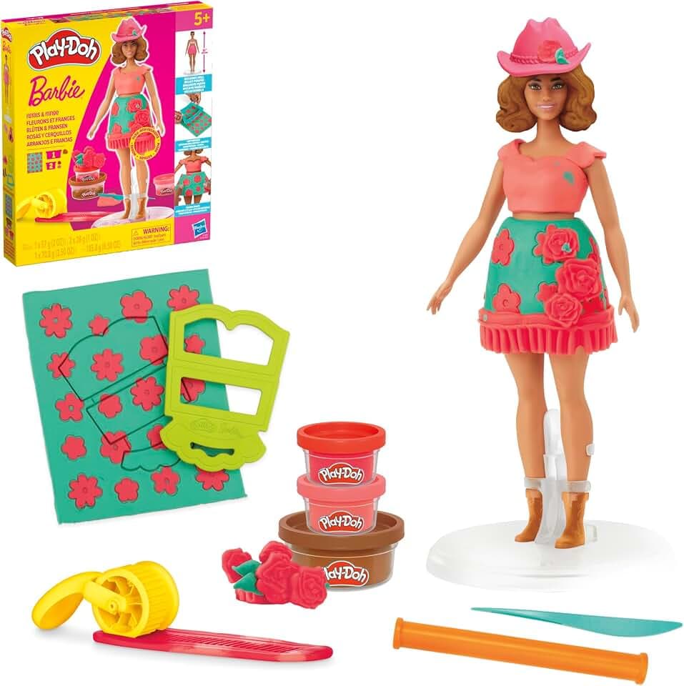 Play-Doh Barbie Blüten & Fransen Puppenset