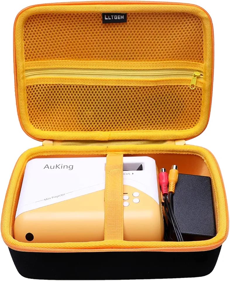 LTGEM Hard Travel Carrying Case for Mini Projector, Inside: 9.2"x6.2"x2.4"