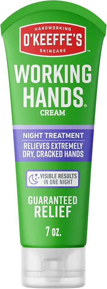O'Keeffe's Working Hands Night Treatment Hand Cream, 7 oz Tube