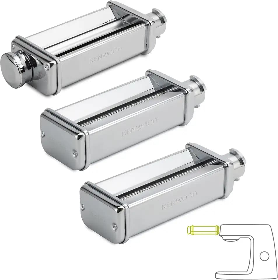 Kenwood - Pastamacher-Zubehörset für Küchenmaschinen, Silber