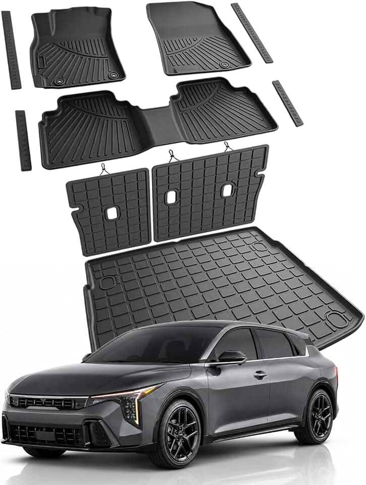 Floor Mats & Cargo Liner for Kia K4 Hatchback 2026(Not for Sedan) Full Set