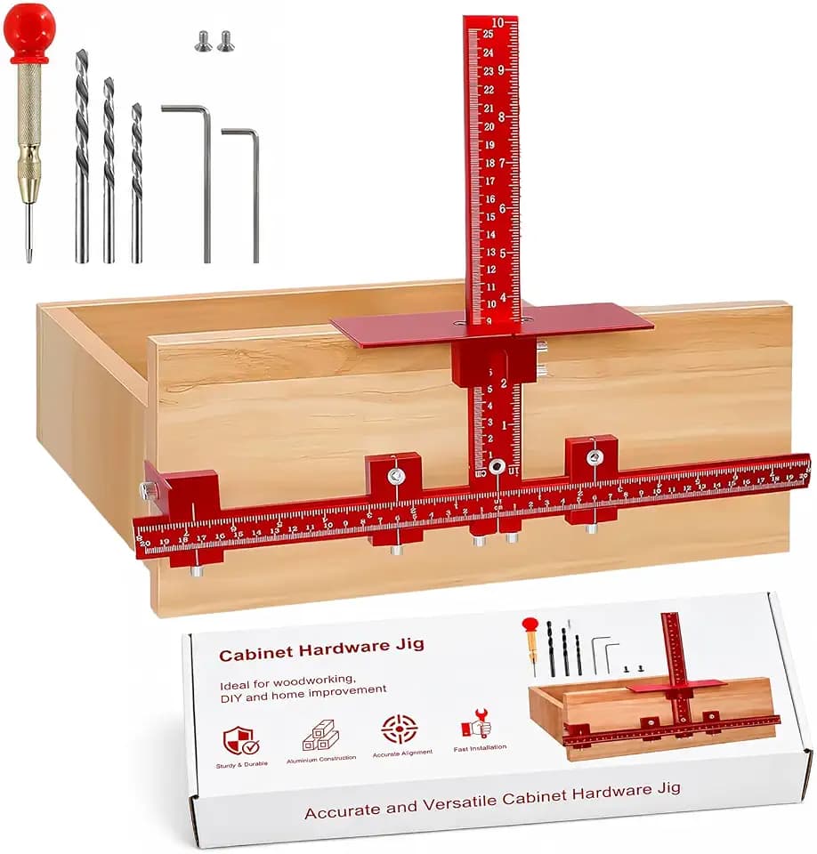 Aluminum Cabinet Hardware Jig Drill Template for Handles Pulls Knobs