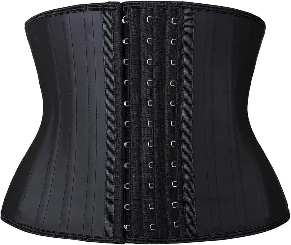 YIANNA Waist Trainer Damen Korsett Taillenformer Kurzer Torso Latex Unterbrust Corset Bauch Weg Corsage