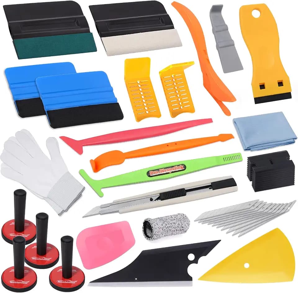 Pro Vinyl Wraps Applicator Tool Kit Window Tint Film Car Wrapping Tools