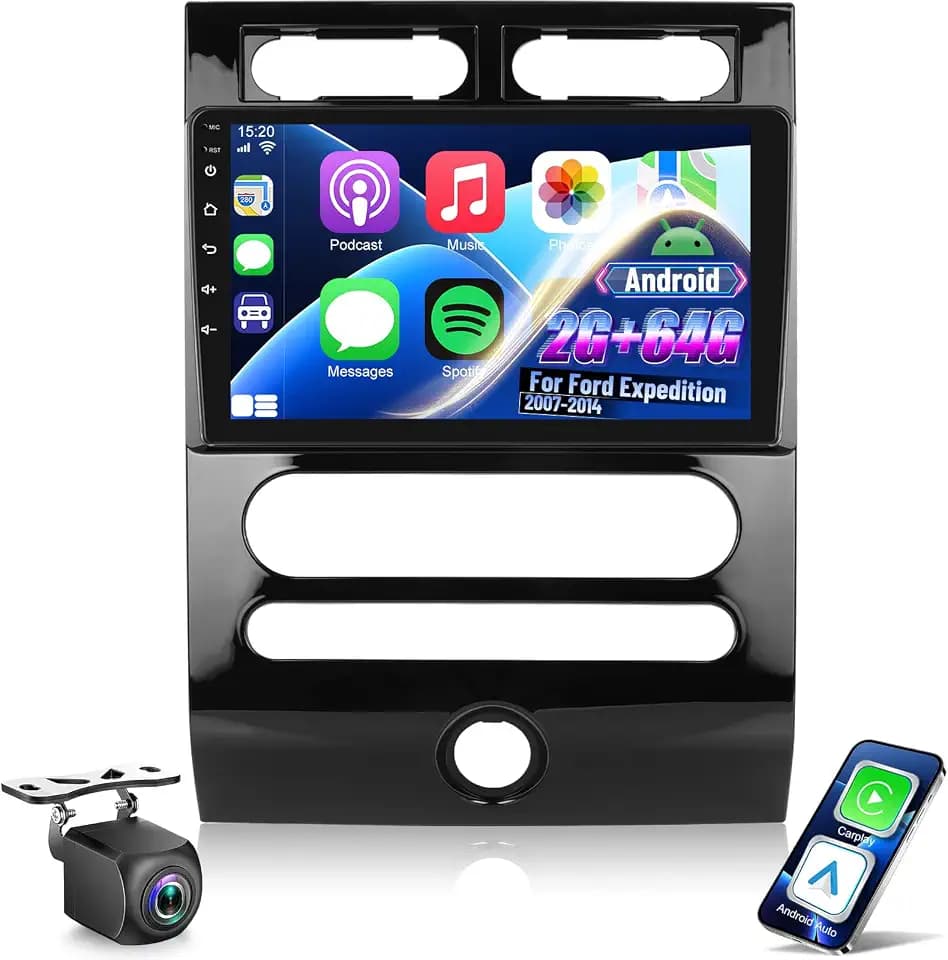 Car Radio for Ford Expedition 2007-2014(Auto A/C) Carplay and Android Auto