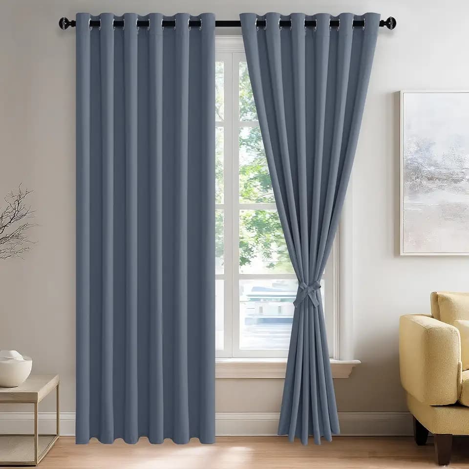 JIUZHEN Blackout Curtains for Bedroom Living Room 70 x 84 Inches Long