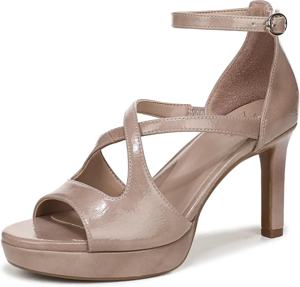 Naturalizer Women's Alicia Ankle Strap Heeled Dress Sandal