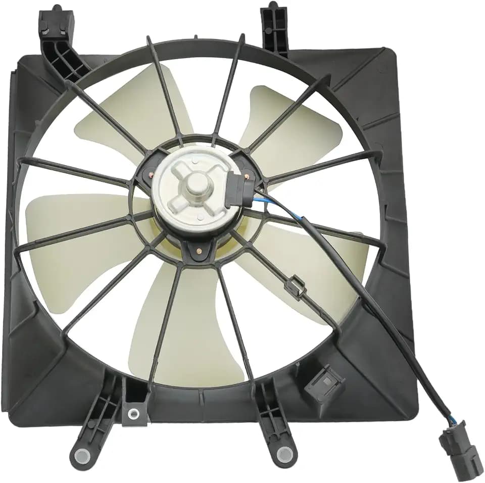 Engine Radiator Cooling Fan Assembly Replacement for Honda Civic 2001-2005 HO3115115 620-219 9599445 FA70118 Right Side Black