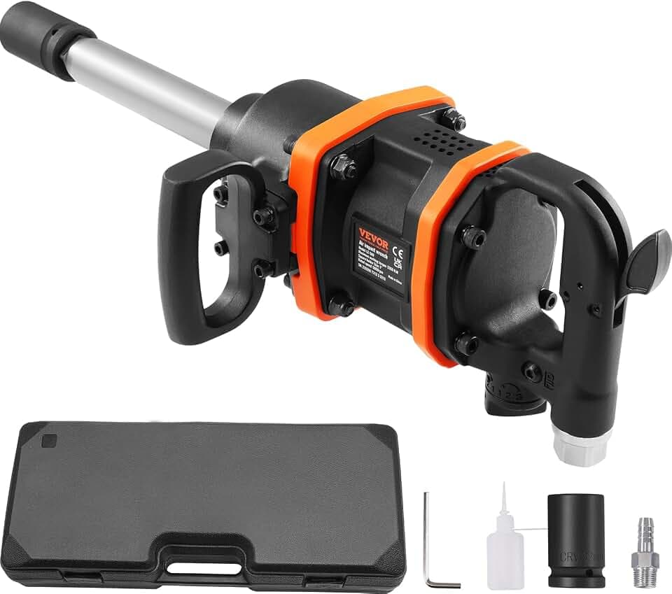 VEVOR 1 Inch Air Impact Wrench Up to 3160 ft-lbs High Reverse Torque Output