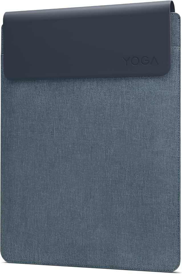 Lenovo Yoga Laptophülle|14,5 Zoll|Magnetverschluss|schlank & leicht, aus recycelten Materialien|Separates Zubehörfach|Tidal Teal