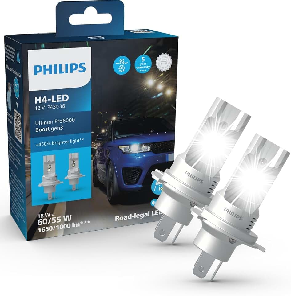Philips Ultinon Pro6000 Boost H4-LED gen3 Direct-fit