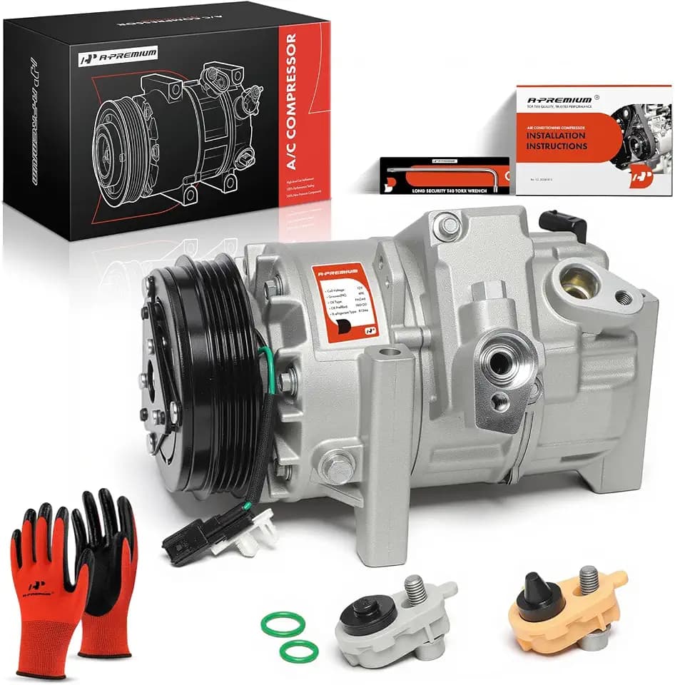 A-Premium Air Conditioner AC Compressor with Clutch