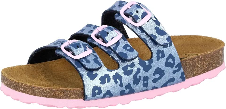Lico Unisex Kinder Bioline Kids 3-schnaller Pantoletten