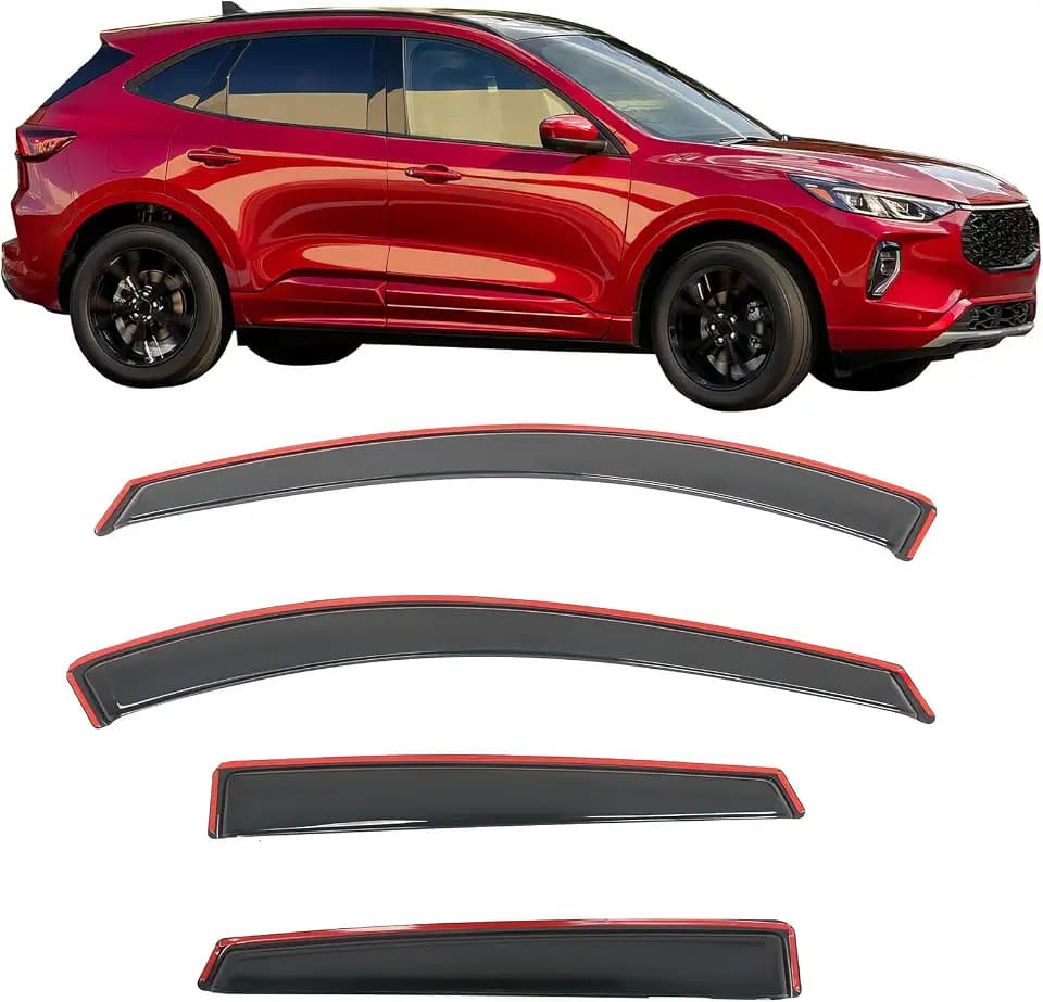 Fit 2020-2026 Ford Escape in Channel Slim Style Acrylic Window Visors