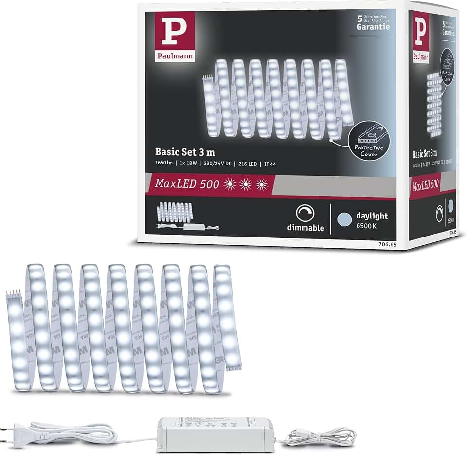Paulmann MaxLED 500 Cover Basis-Set 3m 6500K