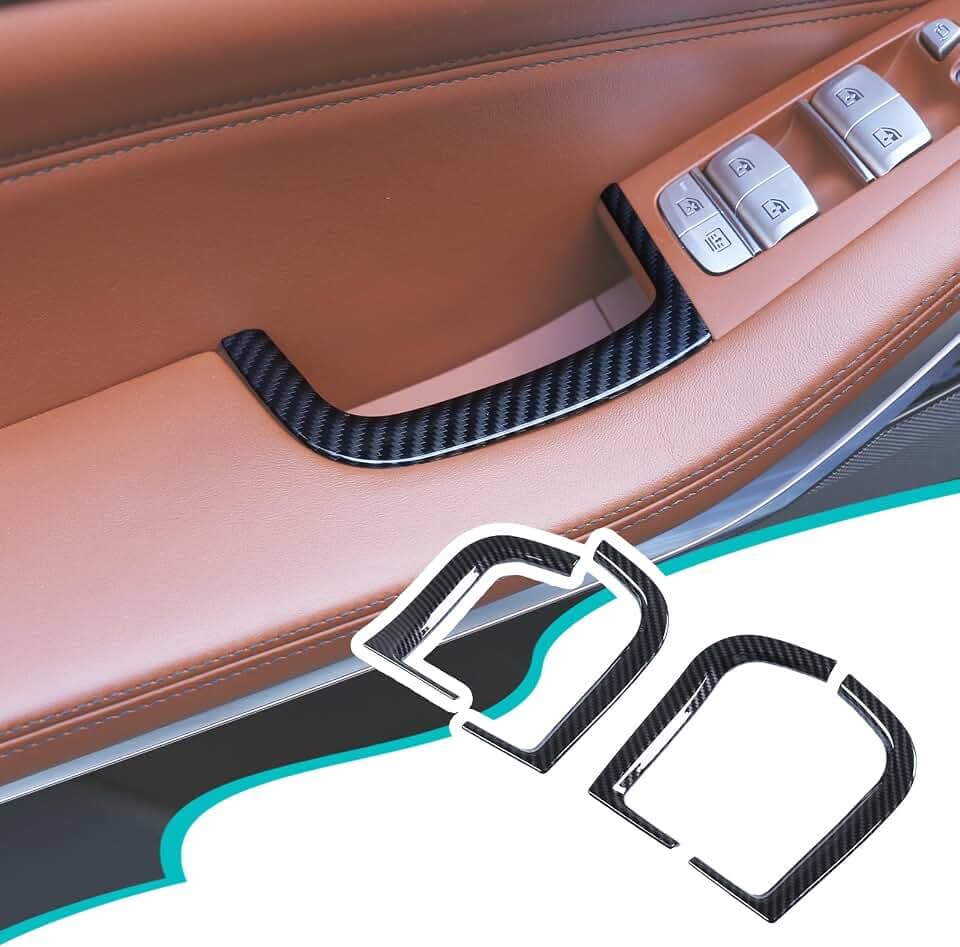 Car Door Storage Box Decorative Frame Compatible with BMW X5 G05 2019-2023