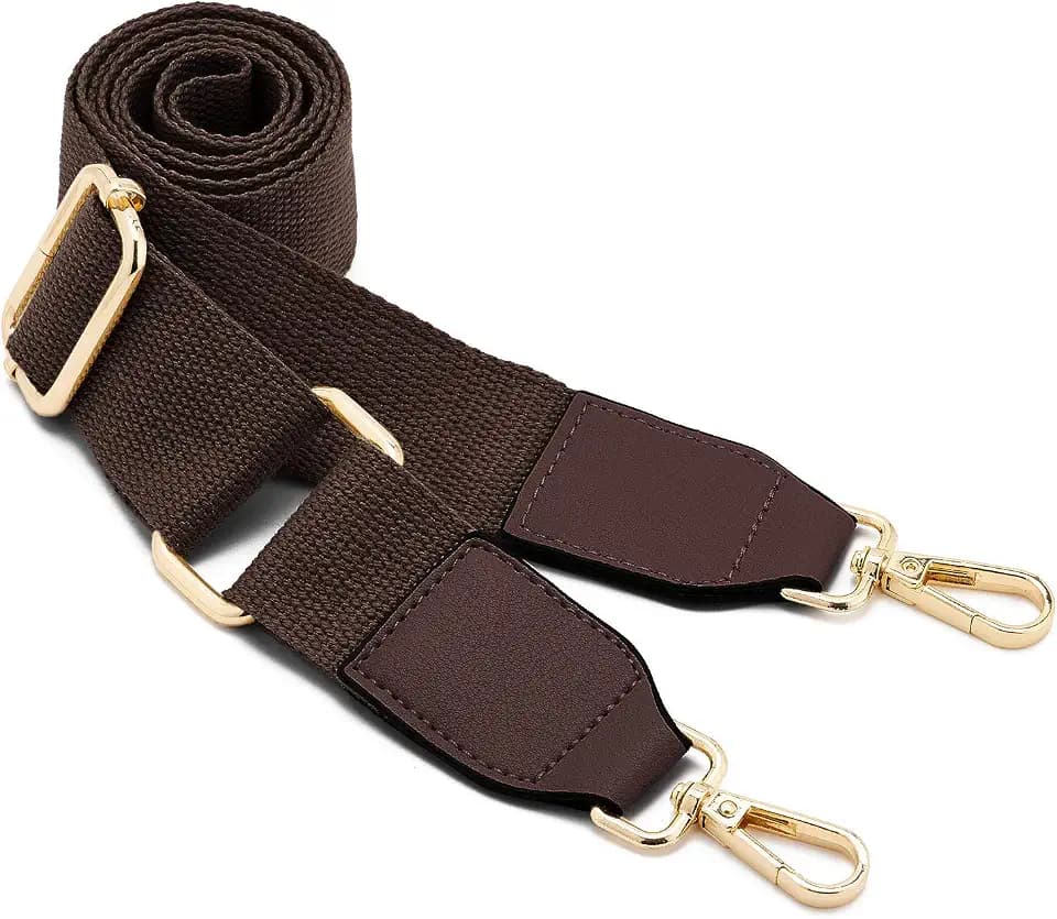 Breiter Schultertaschengurt,Verstellbarer Ersatz-Taschengurt mit Metall-Drehhaken,weiche Canvas-Taschengurte,Schultertaschengurt,Gürtel,Messenger Bag,austauschbarer Gurt für Crossbody-Handtasche