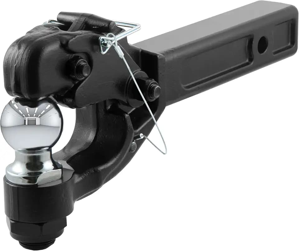 Curt 48007 Receiver Mount Combination Ball and Pintle Hook