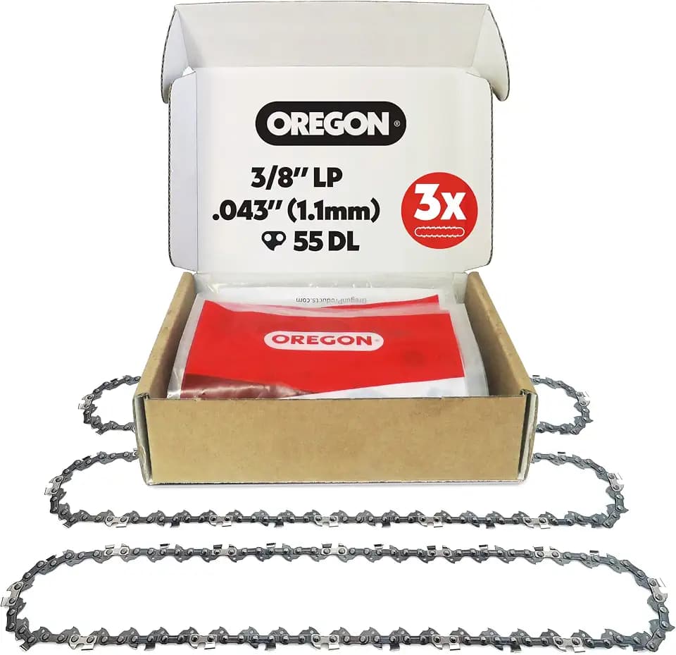Oregon Chainsaw Chain for 16" Bar, 3/8" LP, .043" Gauge, 55 Drive Links