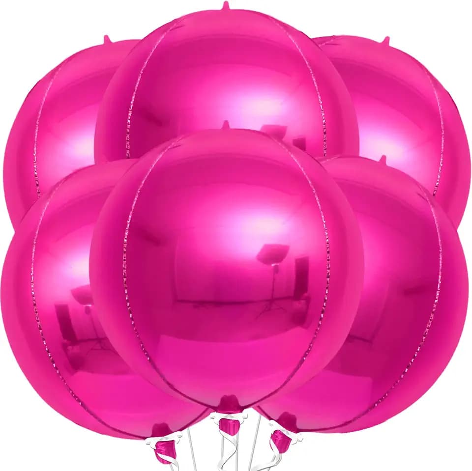 KatchOn Big Hot Pink Balloons - 22 Inch Pack of 6, Pink Party Decorations