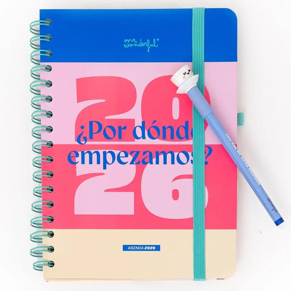 Mr. Wonderful - Office 2026 Wochenansicht Jahresplaner + löschbarer Bobo-Stift - Wo fangen wir an?