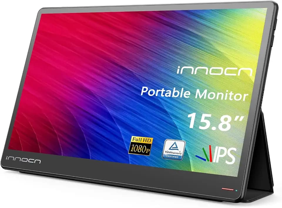 INNOCN Portable Monitor - [2022] 15.8" FHD 1080P USB Travel Type-C Computer Display Mini HDMI Laptop External Secondary Monitor IPS Eye Care Screen for Laptop Tablets Mini PC