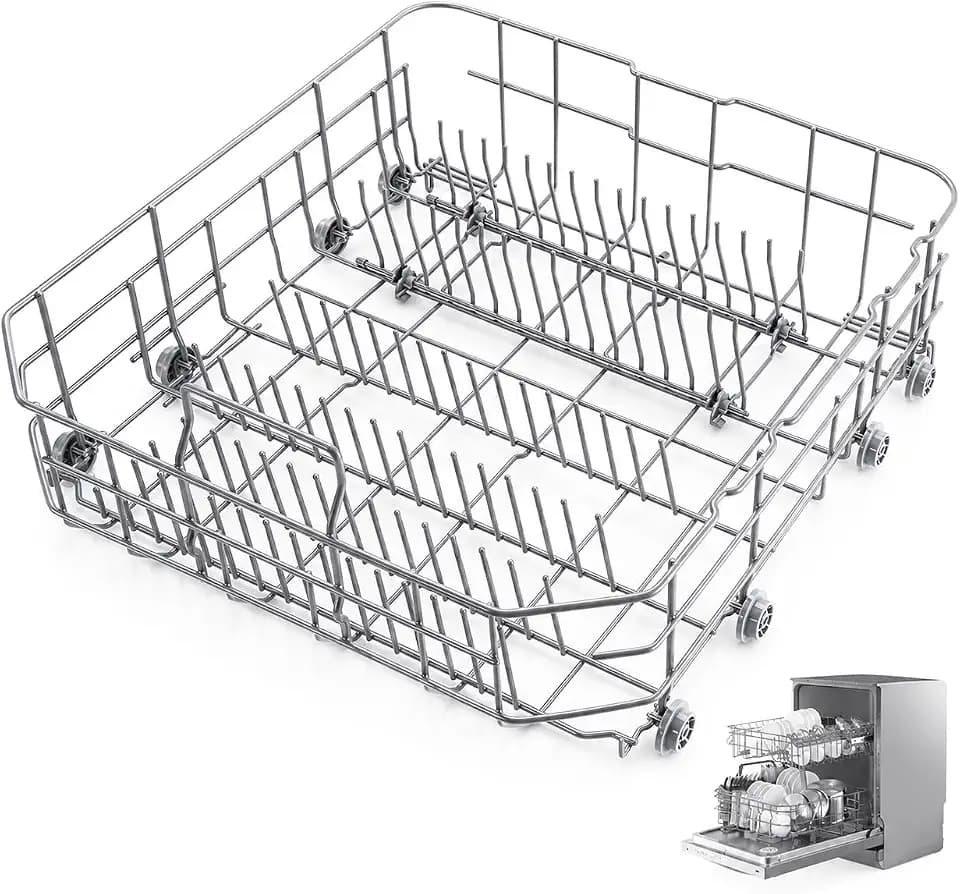 𝟮𝟬𝟮𝟲 𝙊𝙀𝙈 DD82-01073A Lower DishRack(22.4 * 20.6 * 6.7in) for Samsung Dishwasher Parts - Fit DW80R5061,DW80R5060,DW80K7050UG,DW80K5050US Series, Helps Fix Unstable Racks & Improve Dish Loading.