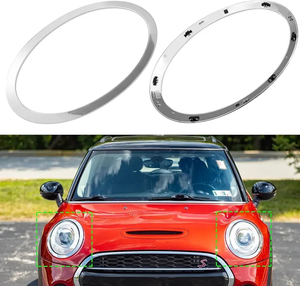 For MINI Cooper F55 Headlight Trim Ring 2014-2021,51137300631,2PCS