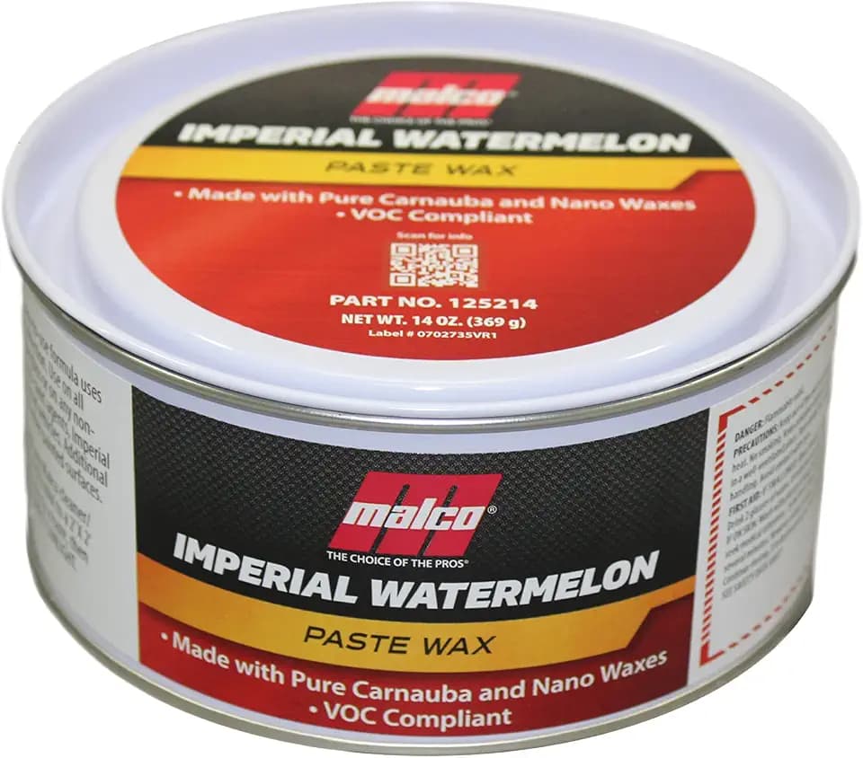 Malco VOC Compliant Imperial Paste Wax, Watermelon Scent Formula, 14 Oz.