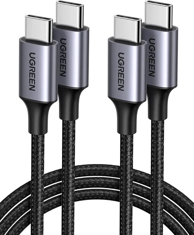 UGREEN 60W USB C to USB C Cable, Fast Charging Cable, 2-Pack, 3.3ft